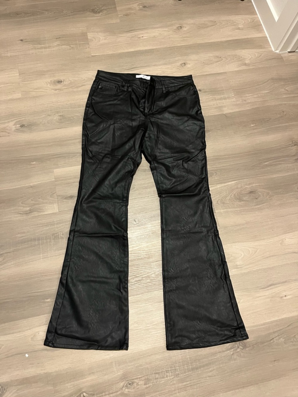KanCan Black Faux Leather Pants